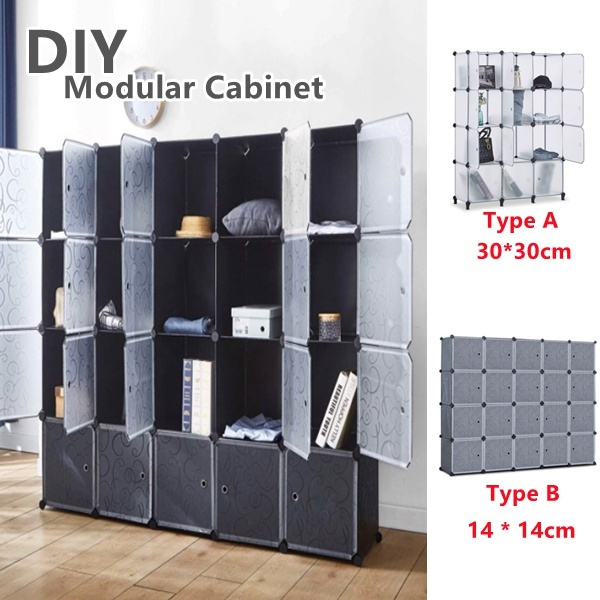 DIY 20 Cube Portable Storage Organizer Wardrobe