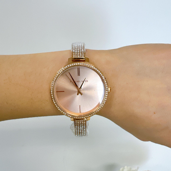 MICHAEL KORS MK3785 Jaryn Pavé Rose Gold-Tone Watch