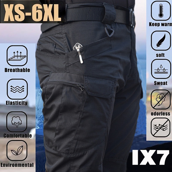 2021 NEW Men's Quick Dry Waterproof Tactical Trousers Multipocket