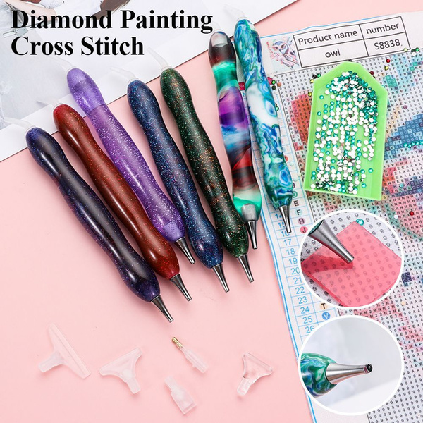 DIY 5D Resin Diamond Painting Pen With Alloy Replace Pen Head