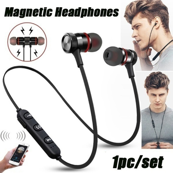 2021 New Wireless Earphones Neckband Magnetic Sports 5.0 Bluetooth