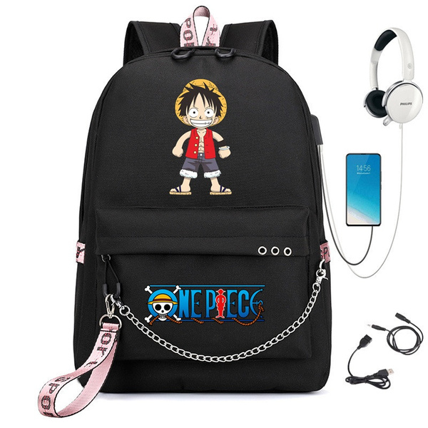 New Anime One Piece Backpack 3pcs School Bag Students Kids Backpack Teenager  Laptop Backpacks Boys Girls Mochilas