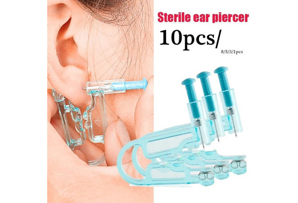 1-10Pcs Ear Piercing Gun Kit Disposable Healthy Safety Earring