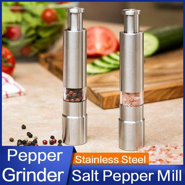 Salt and Pepper Grinder Set Grind Gourmet Original Pump & Grind 