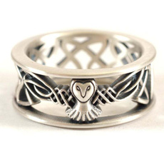 Sterling, Owl, Fashion, wedding ring