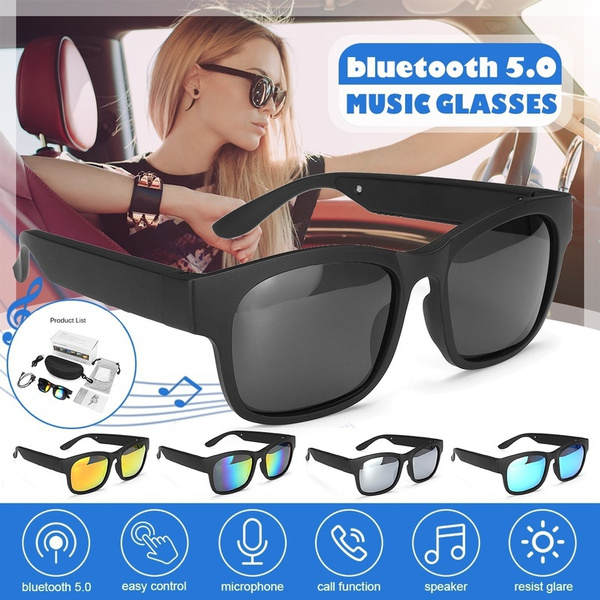 5.0 Wireless Smart Audio Sunglasses Sport Sunglasses with Mic for