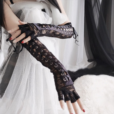 fingerlessglove, Goth, Cosplay, Lace