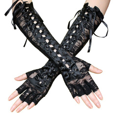 fingerlessglove, Goth, Cosplay, Lace