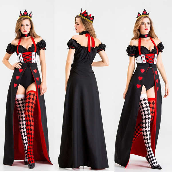 Queen Of Hearts Costume, Halloween Queen Of Hearts Costume Cosplay