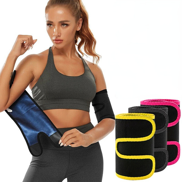 Arm Trimmers Women Weight Loss Arm Shaper Bands Workout Sweat Arm Trainer  Slimmer Pair Wrap Sleeves for Flabby Arms