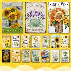 Summer, Decor, metalsign, Sunflowers