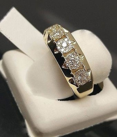 yellow gold, pinkyring, DIAMOND, wedding ring