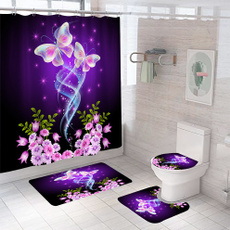 butterfly, Shower, Bathroom, bathroomdecor