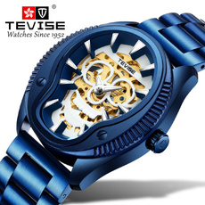 Steel, skeletondialwatch, seikoautomaticwatchesmen, Stainless Steel