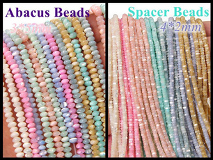 abacusbead, Nacklace, Jewelry, seashellbead