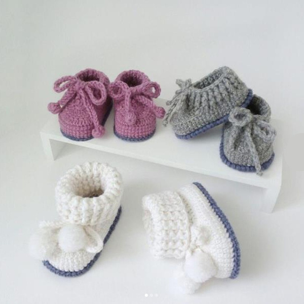 Knitted sale newborn shoes