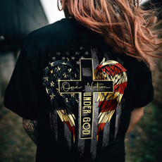americanflagshirt, Fashion, Cotton Shirt, crossshirtsforwomen