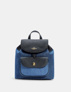 Coach C4122 Pennie Backpack 22 Denim Multi | Wish display picture 2