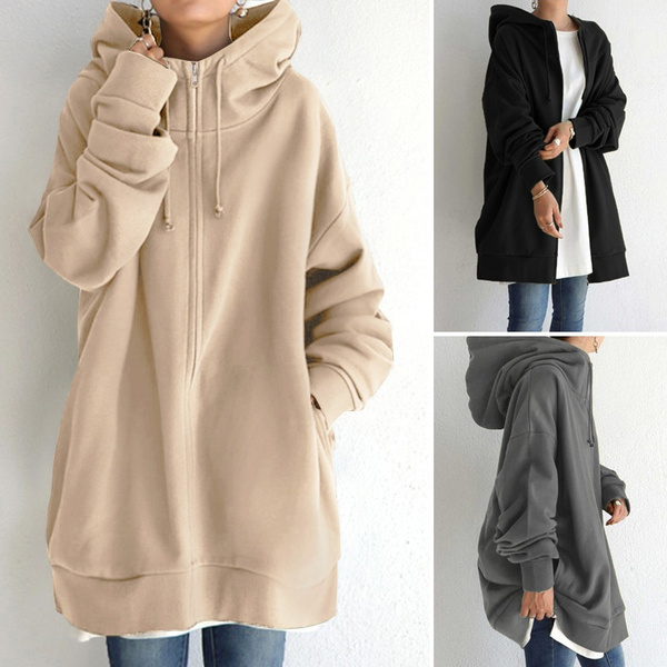 Long hoodie online jackets