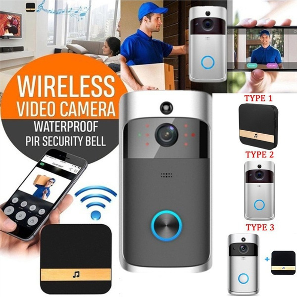 1080P WiFi Smart Wireless Security DoorBell HD Visual Intercom ...