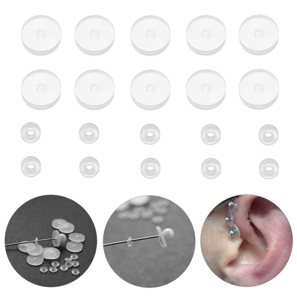 Piercing Healing Soft Gasket Spacers for Nose Ear Cartilage Anti