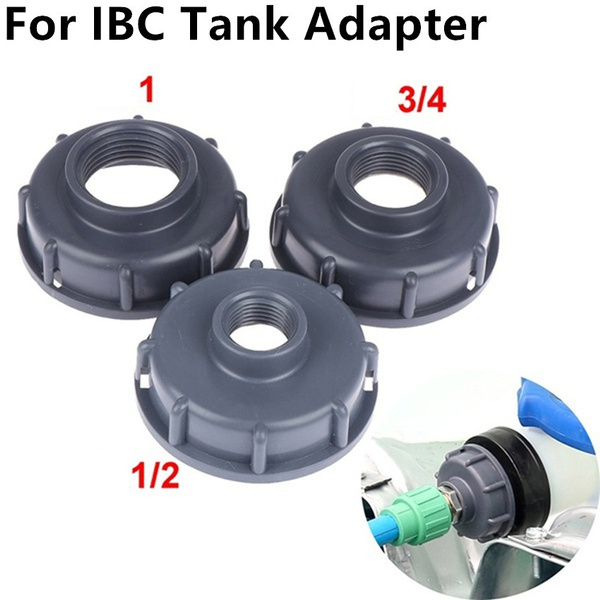 For IBC Tank Tap Adapter Valve Replacement 1/2 & 3/4 & 1 Inch Water ...