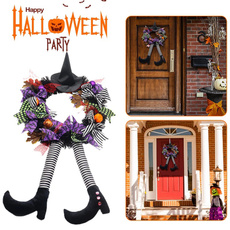 decoration, halloweengarland, hangingornament, Door