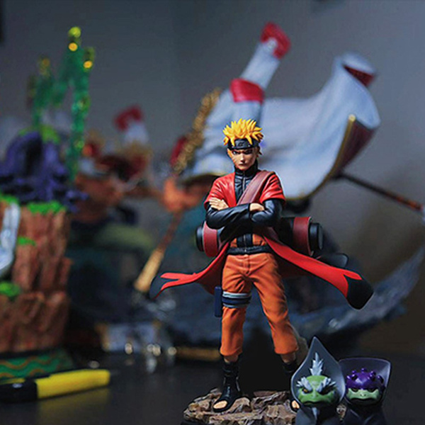 PVC Anime Action Figure, brinquedo modelo estátua, Uzumaki, Naruto