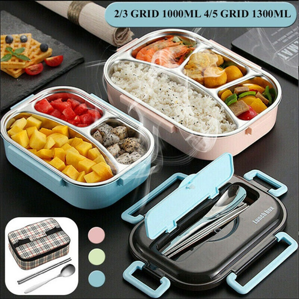 Lunchbox Stainless Steel Heat Insulation Boxes Portable School