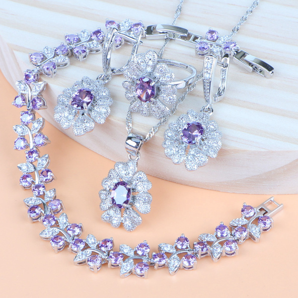 Purple costume sale jewellery necklace