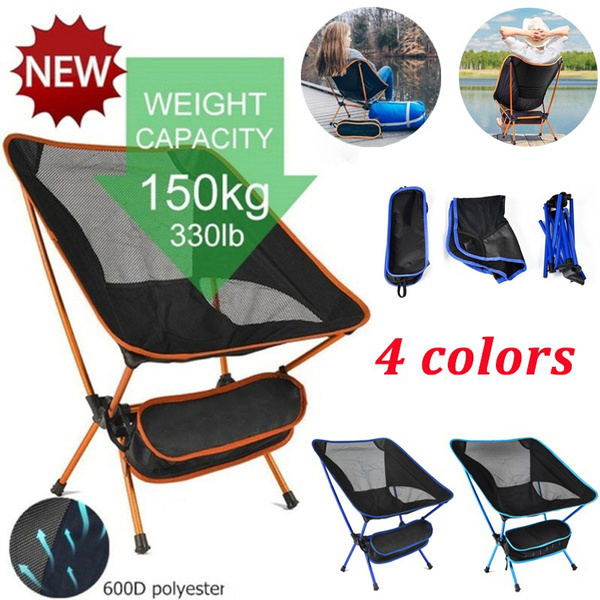 Camping Folding Chair Max Load 150kg Portable Lightweight Chair For Office  Home Hiking Picnic BBQ Beach Outdoor Fishing Chairs