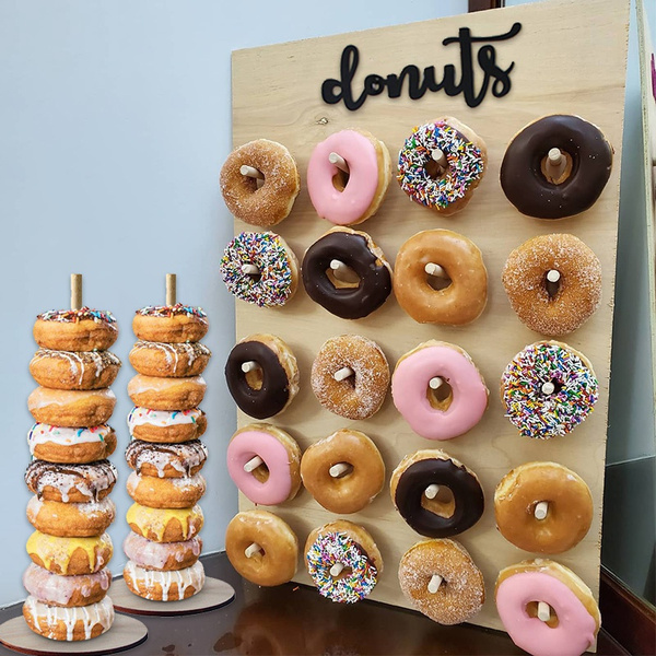 Honey Bear Donut popular Stand - Holds up to 11 donuts - Donut Party Theme Decoration, Donut Wall