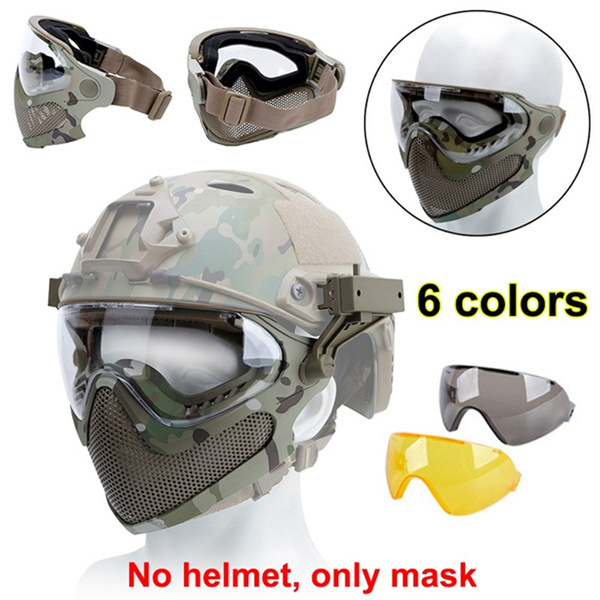 Tactical Mask Airsoft Paintball Full Face Protect Mask Impact Resistant