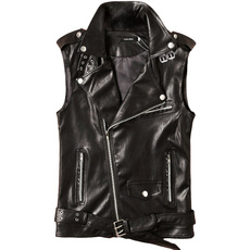 leatherbikervest, Vest, Fashion, Men
