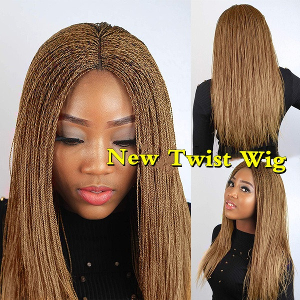 African Synthetic Braided Wigs Micro Twist Wig Braids Wigs for