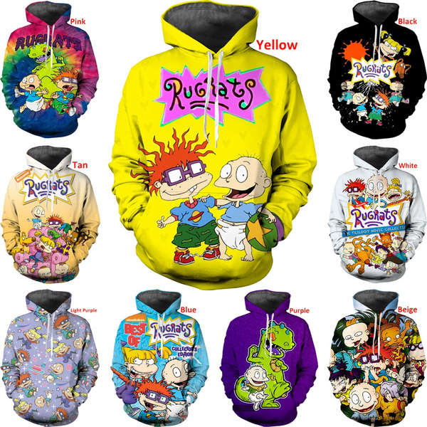 New sports hoodies Cartoon Rugrats Hoodies Cool 3D Men s and Women s Casual Street Fashion Hoodie Sweatshirt Autumn And Winter Coat