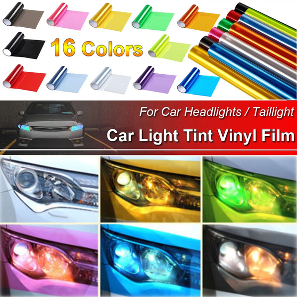 13 Colors Auto Car Fog Light Headlight Taillight Tint Vinyl Film