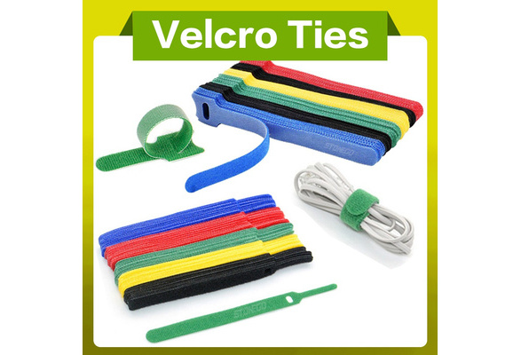 Durable And Soft Nylon Strap Stonego Reusable Velcro Cable Ties Organizer  Tool Velcro Self-Adhesive Tapes