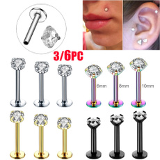helixcartilage, Steel, stainless steel earrings, Jewelry