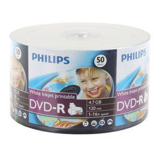 blankdvdrdisc, DVD, Philips, white