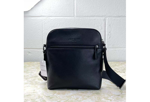 COACH 4011 Leather Messenger Bag QB BLACK Wish