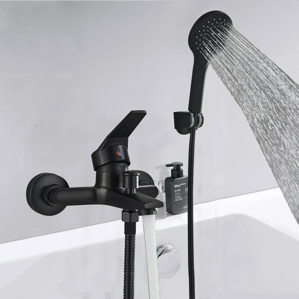 WOODBRIDGE Sierra Single-Handle Freestanding Tub Faucet With Hand Shower In Matte Black F1047 - The Home Depot - View #2