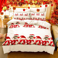 3pcsbeddingset, Christmas, beddingqueensize, Bedding