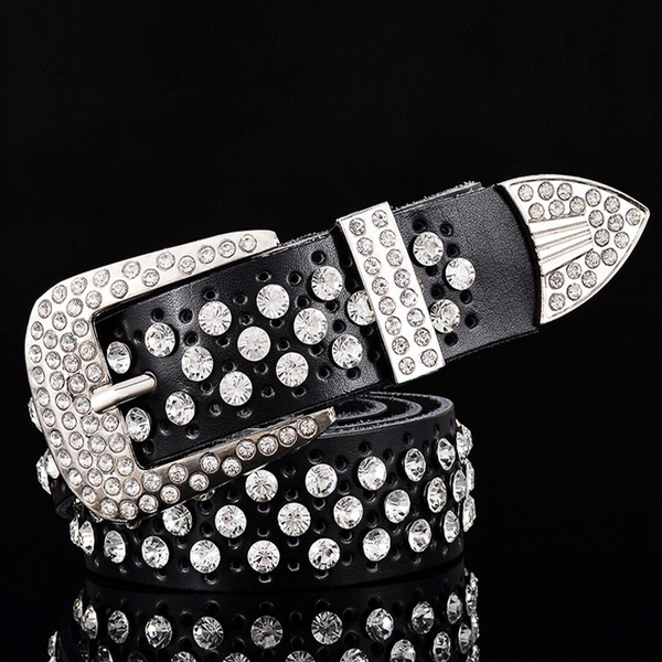 bedazzled designer belt