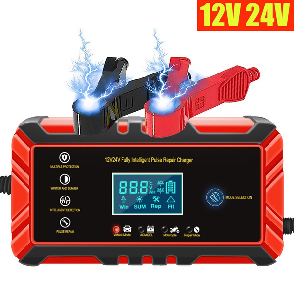 12V8A/24V4AV Intelligent Pulse Repair Battery Charger | Wish