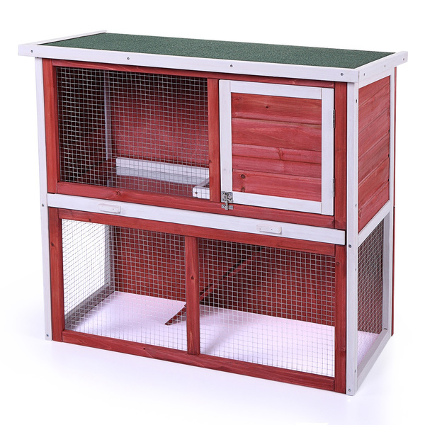 36'' Chicken Coop Waterproof Rabbit Hutch Wood Pet Run House Poultry Animal Cage 