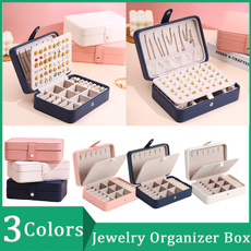 Box, earring organizer, leather, Jewelry Organizer