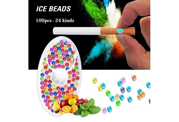 100PCS Mix Fruit Flavor Menthol Capsule Mint Beads Explosion Pops Cigarette  Filter Brush Ball For Smoking Holder Accessories