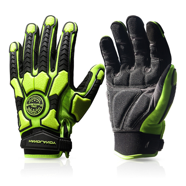 Anti Vibration Gloves, SBR Padding, TPR Protector Impact Gloves, Men  Mechanic Work Gloves