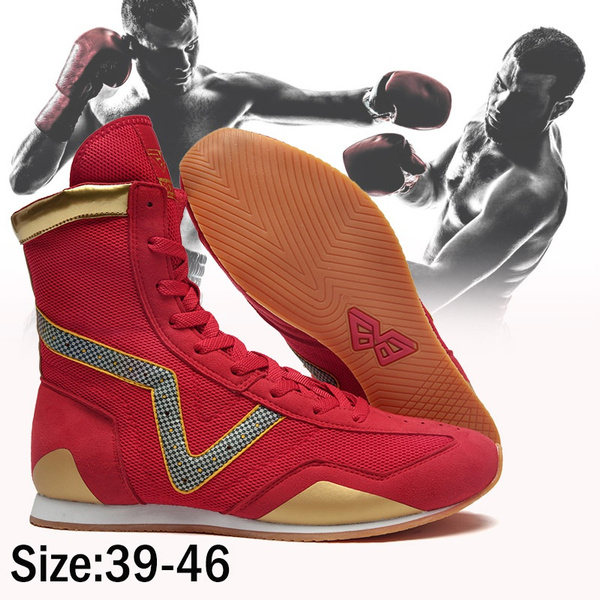 New Men Pro Boxing Wrestling Fighting Weightlifting Shoes Male